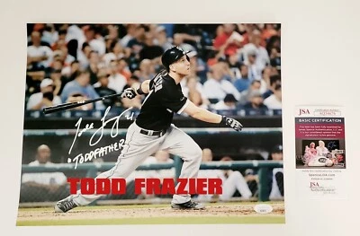 TODD FRAZIER Signed Chicago White Sox 11x14 Photo with TODDFATHER- JSA AQ34676 - Image 1 of 4