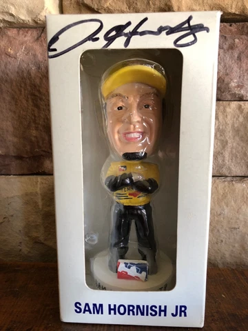Autographed Sam Hornish Jr 2002 Kentucky Speedway Indy 300 Bobble Head Cover