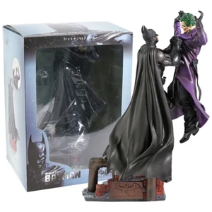 Statue Figurine BATMAN vs THE JOKER Arkham city LUXE Film Super héros comics - Picture 1 of 6