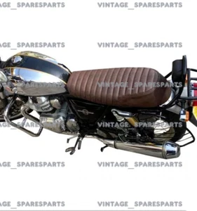 Fit For Royal Enfield Interceptor 650 Seat Cover Dual Tone Brown - Foto 1 di 4