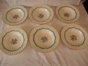 Retro Minton Ardmore Set 6 x Bone China 8" Rand Dessert Suppe Schüsseln S363 - Bild 1 von 5