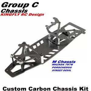 Kit de chasis de carbono personalizado para chasis TAMIYA 1/10 Grupo C Porsche956/MAZADA787B - Imagen 1 de 6
