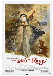 Der Herr der Ringe 1978 Animationsfilm Druck auf Giclée-Leinwand 16 x 14 Neu - Bild 1 von 1