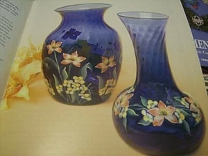 Clearly Beautiful Glass Painting Book -Grapes/Berries/Hydrangea/Garlands/Ornamen - Picture 1 of 6