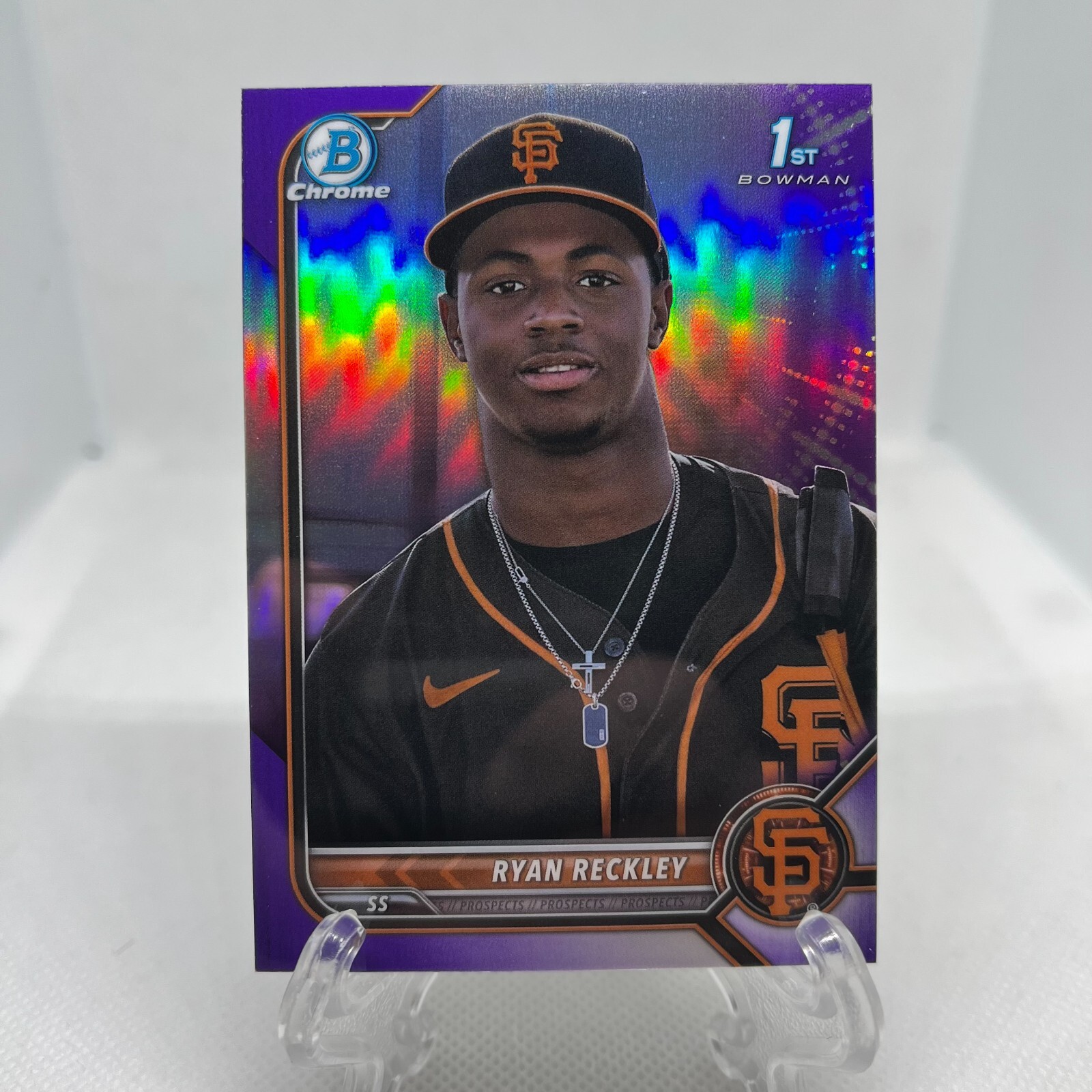 2022 Bowman Chrome Prospects Purple Refractor /250 Ryan Reckley #BCP-163