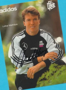 Lothar MATTHÄUS - AK Bild - Print Copy - 13 x 18 + Signierte Fußball WM - AK - Bild 1 von 1