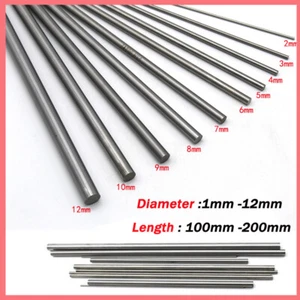 Steel Ground Shaft Axle Round Rod RC Car 2mm 2.5mm 3mm 4mm 5mm 6mm 8mm 10mm - Picture 1 of 16