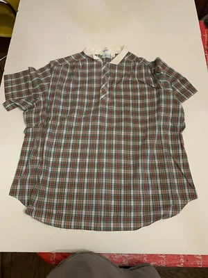 Camisa vintage de 1980 Levi's verde a cuadros para mujer manga corta abotonada talla 44 Foto 1 de 4