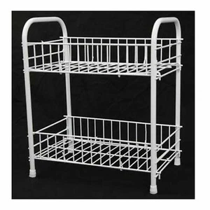 Carro de almacenamiento de cubiertos de frutas y verduras de 2 niveles carro profundo soporte de cocina - Imagen 1 de 1