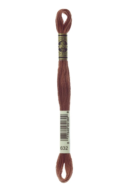 DMC - Color # 632 -- (Cocoa) -- 6 Strand Embroidery Floss -- Per Skein - Image 1 of 1