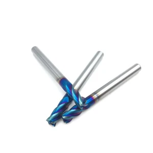 1Pcs HRC65 5mm-50L CNC Carbide End Mill Drill Bit 4 Fulte Tungsten Mill Cutter - Picture 1 of 7