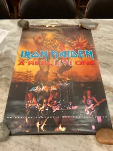 IRON MAIDEN 1993 A REAL LIVE ONE PROMO POSTER 20x36 Rare - Picture 1 of 4