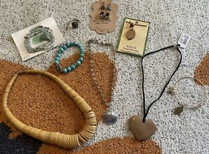 lot of natural and stone jewelry