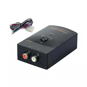 Car Stereo Audio RCA Speaker High To Low Level Line Output Converter with Cable - Picture 1 of 8