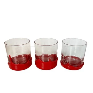 MAKER’S MARK  RARE RED WAX 2007 When in Rome Glasses, Set of 3 - Bild 1 von 4
