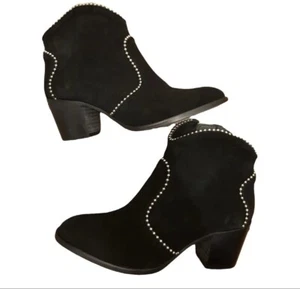 Zadig & Voltaire Molly Stud Piping Suede Leather  Ankle Boots Booties, Sz 36 New - Picture 1 of 9