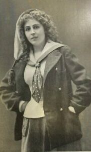 1898 Vintage Magazine Illustration Actress Viola Allen