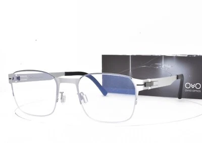 OVVO Optics Eyeglasses Square Silver 49-21-140 - Image 1 of 4