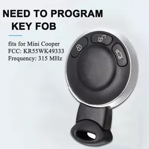 315MHZ Replacement For 2006-13 Smart Key Fob Comfort Access CAS for Mini Cooper - Picture 1 of 5