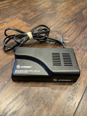 Steren Video RF Modulator 203-102 Stereo Audio Video S-VHS Channels 3 & 4  - Image 1 of 4