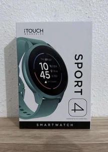iTouch Sport 4 Unisex Heart Rate, Green Strap Smart Watch TP4R01-On1 - Photo 1 sur 2