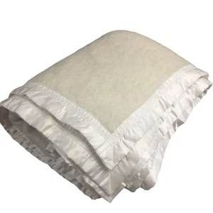 King Blanket Ivory Pure Mohair Wool Rare ST. ALBANS Australia RARE - Picture 1 of 12