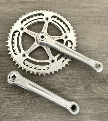 CAMPAGNOLO RECORD CRANKSET DOUBLE 52-45 TOOTH 172.5 MM ARMS CAMPAGNOLO BOLTS - Image 1 of 4