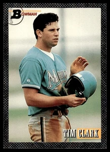 1993 Bowman Foil Tim Clark Rookie Florida Marlins #699 - Picture 1 of 2