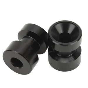 Black Motorcycle Paddock Stand Bobbins Marine Grade Aluminium For - Foto 1 di 12