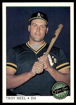 1993 O-Pee-Chee Premier Troy Neel Oakland Athletics #85 - Image 1 of 2