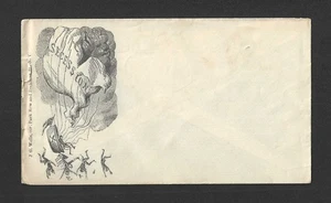 copertina patriottica guerra civile c1860 - successione mongolfiera soldatini che cadono - Foto 1 di 2