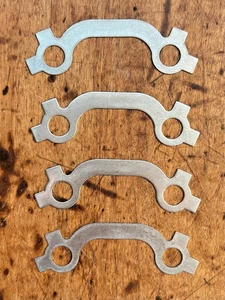 1957 Chevy V8 Exhaust Manifold Bolt Lock Set, Stainless-NEW - Bild 1 von 3