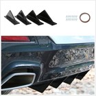4x Curved Car Rear Bumper Lip Diffuser Shark Fins Splitter Spoiler Accessories