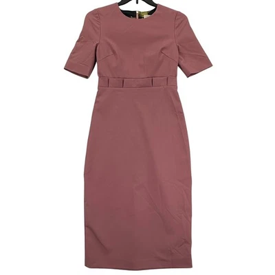 Vestido Ted Baker London MAGGIDD Rosa Midi Carrera Oficina Cóctel Fiesta 1 LEER Foto 1 de 4