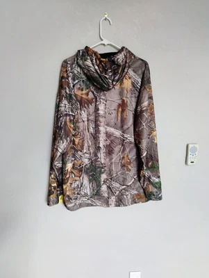  Realtree Xtra Camouflage Long Sleeve Hoodie, 2XL, Fleece Lined, Banded Waist,  - Image 1 of 4