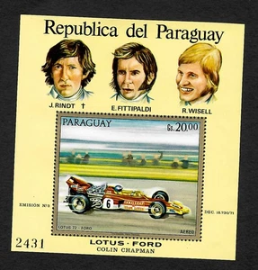 Paraguay 1971: Lotus Ford, J. Rindt, E. Fittipaldi, R. Wisell, ** - Imagen 1 de 1