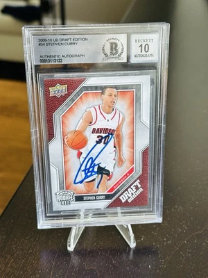 Rookie Auto 2009 Steph Curry RC UD Draft Edition #34 BGS AUTO 10 Stephen AUTH 🔥 - Image 1 of 2