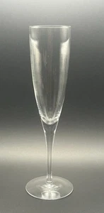 1 Tiffany & Co Klar Kristallglas Sektflöte 9 3/8" Hoch 2" Rand - Bild 1 von 2