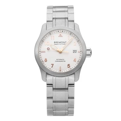 Bremont Solo 37 Stainless Steel White Dial Automatic Men's Watch SOLO37-SI-RG-B - Image 1 of 4