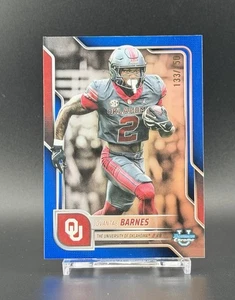 2025 Bowman University Chrome JOVANTAE BARNES #200 Blue /150 Oklahoma Sooners - Picture 1 of 3