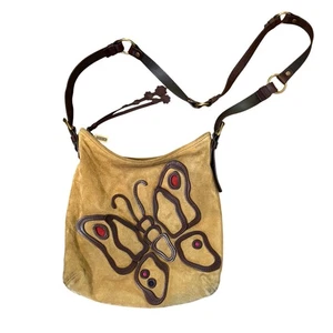 Rare Vintage Coach Soho Suede Applique Butterfly Cross Body Purse K3J -9263 - Bild 1 von 11