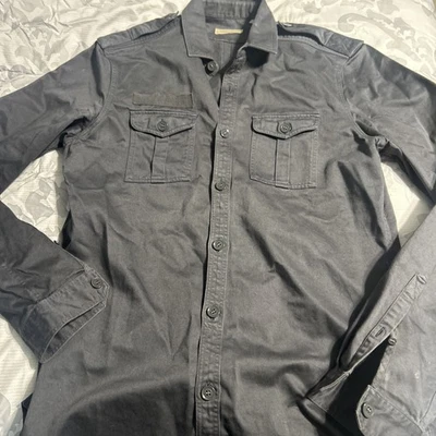 Camisa Burberry Brit Manga Larga Hombre M Gris Con Bolsillos Foto 1 de 4
