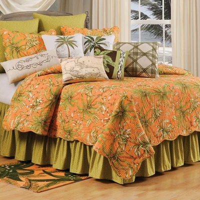 C&F HOME Colonial Williamsburg Barbados Sunset Twin/Quilt Bedding Bedspread Coverlet