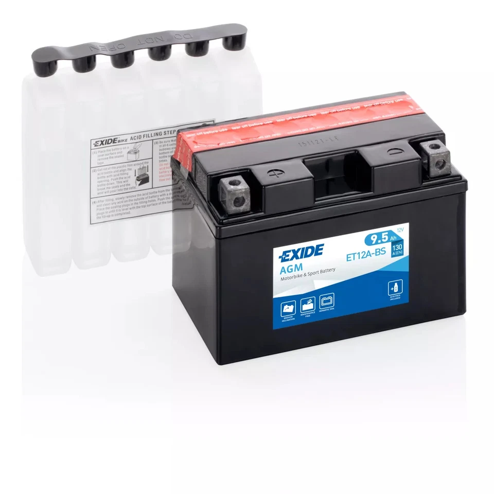 BATTERIE EXIDE AGM ET12A-BS/YT12A-BS - Photo 1/1