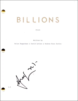 Damian Lewis Signed Autograph Billions Pilot Script Screenplay - Bobby Axelrod - Image 1 of 4