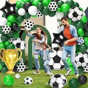 Soccer Party Decorations 113Pcs Sports Soccer Party Balloon Garland Arch Kit - Picture 1 of 7