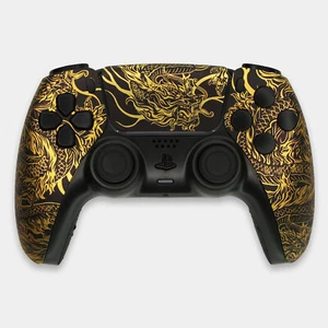 Black Dragon Killscreen x Sony DualSense PS5 Custom Controller Gold Clicky - Picture 1 of 9