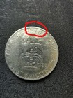 EXTREMELY RARE Minting Error 1 SHILLING SILVER COIN 1926