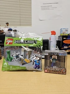 Figuras de metal Minecraft STEVE con juego de 45 piezas Lego - Imagen 1 de 10