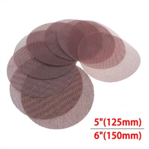 125mm/150mm Mesh Sanding Discs 60-1000 Grit, 5/6 Inch Hook and Loop Sanding Pads - Picture 1 of 6